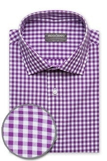 Purple Gingham Shirt